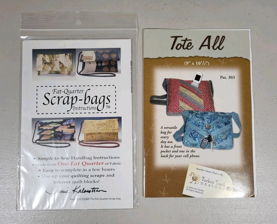 Lote Mixto de 9 Patrones de Costura de Monedero - Bolsas de Chatarra, Bolsas de Mano, Estuche de Tijeras Foto 3 de 4