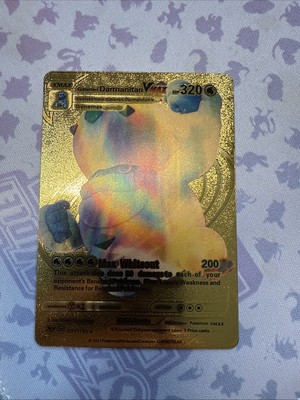 Pokemon Galarian Darmanitan VMAX Gold Foil Custom Card fan art