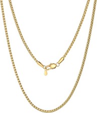 Herren Halskette Edelstahl Platte Venezianierkette Erbskette 2MM