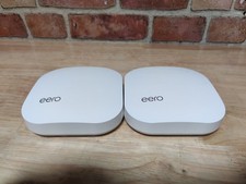 Lot of 2 Eero A010001 Mesh Wifi Routers NO POWER ADAPTER