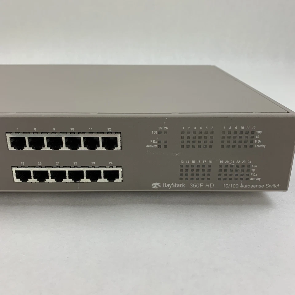 Bay Networks Baystack 350F-HD AL2012A08 24 Ports 10/100 Autosense Switch Tested - Image 4 of 4