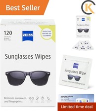 Pre Moistened Sunglasses Cleaning Wipes 120 Count