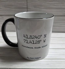 Providence RI Coffee Cup Mug Capital City NW Coordinates Dan Eldon Quote White