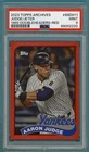 2023 Topps Archives Aaron Judge/Jeter 1989 Doubleheaders Red /25 #89DH11 PSA 9!