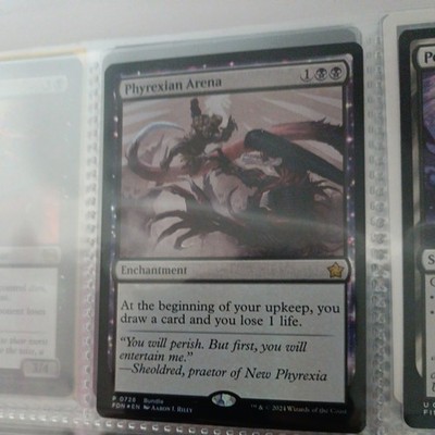 Phyrexian Arena (EX/NM Foil) Draw extra card every turn Set can variant MTG