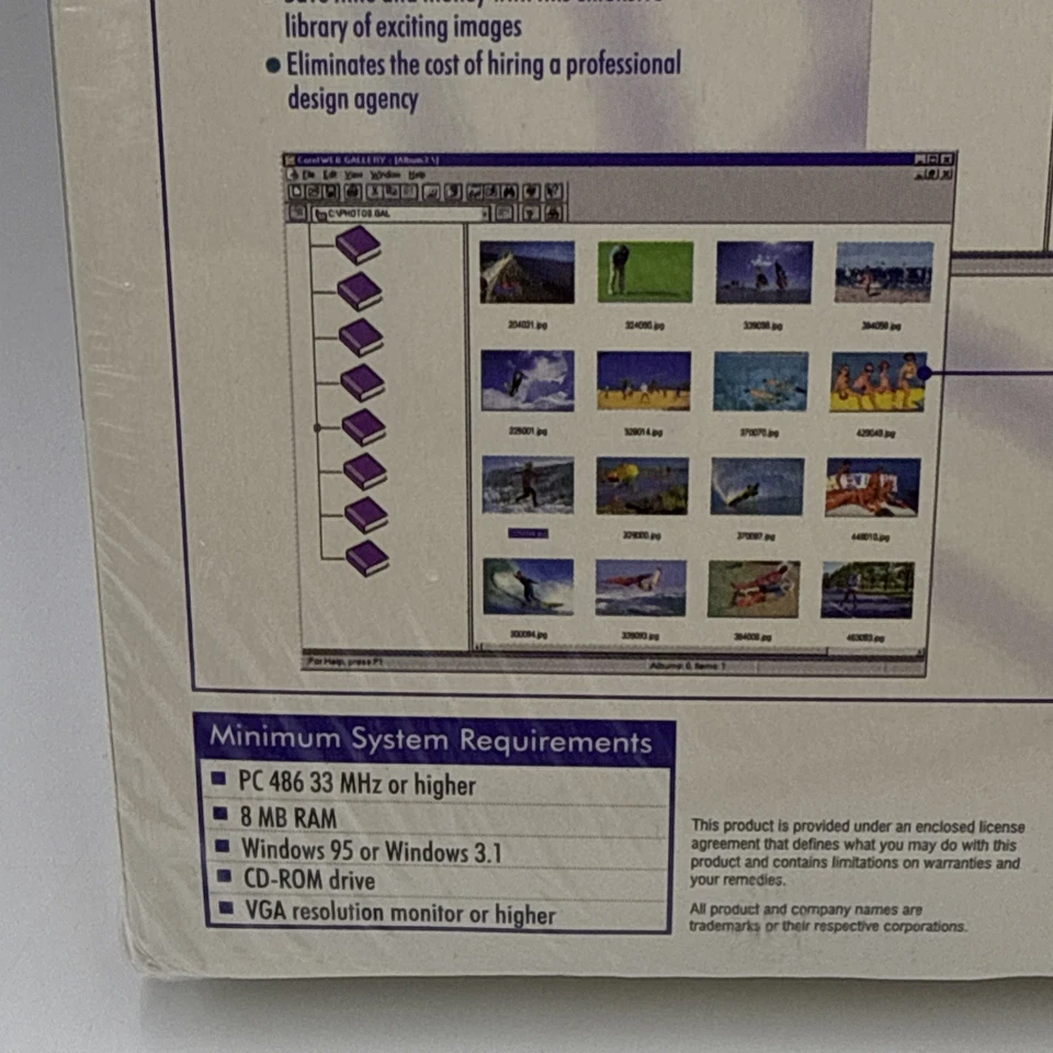 Vintage Corel Web. Gallery Suite PC CD-ROM Derive Web Design/ New Sealed - Image 4 of 4