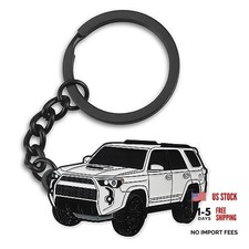 For 4Runner Keychain For 4Runner Accessories 2015-2022 Toy Truck Metal White