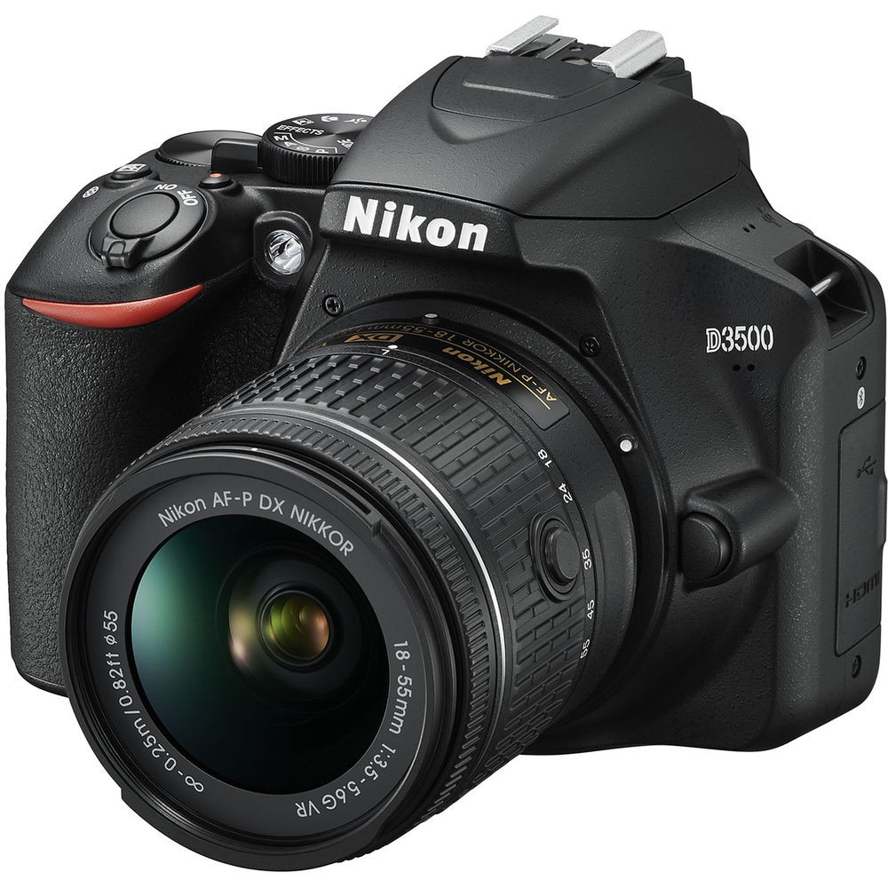 Nikon D3500 DSLR Camera with 18-55mm and 70-300mm Lenses - Black