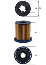 Ölfilter Filtereinsatz OX 1350 MAHLE für OPEL ASTRA K ASTRA K Sports Tourer