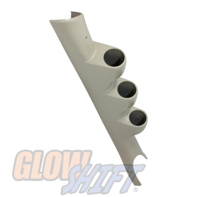 GlowShift Black Triple Gauge Pillar Pod With Speaker Hole For 1998