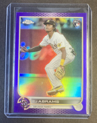 2022 Topps Chrome Update CJ Abrams Rookie Purple Refractor #USC3