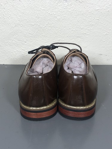 Bruno Marc Men's Classic Formal Oxford Wingtip Dress Shoes - Prince-12 8 Brown - Picture 4 of 13