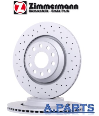 ZIMMERMANN 2X BREMSSCHEIBE 310 GELOCHT HINTEN AUDI SQ3 A3 8P1 8VS SEAT SKODA VW