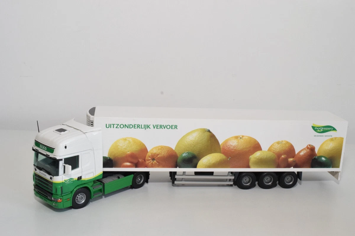 Camion Miniature COMPACT CSE – Scania + Semi-remorque Fourgon, échelle 1/50, Joal, Sans Boîte