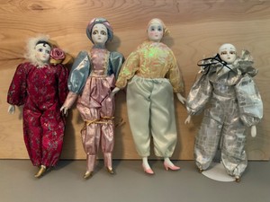 harlequin porcelain dolls