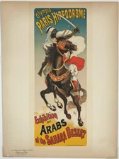 Cheret Original 1899 Olympia Hippodrome Expo Arabs Les Maitres de l'Affiche P177