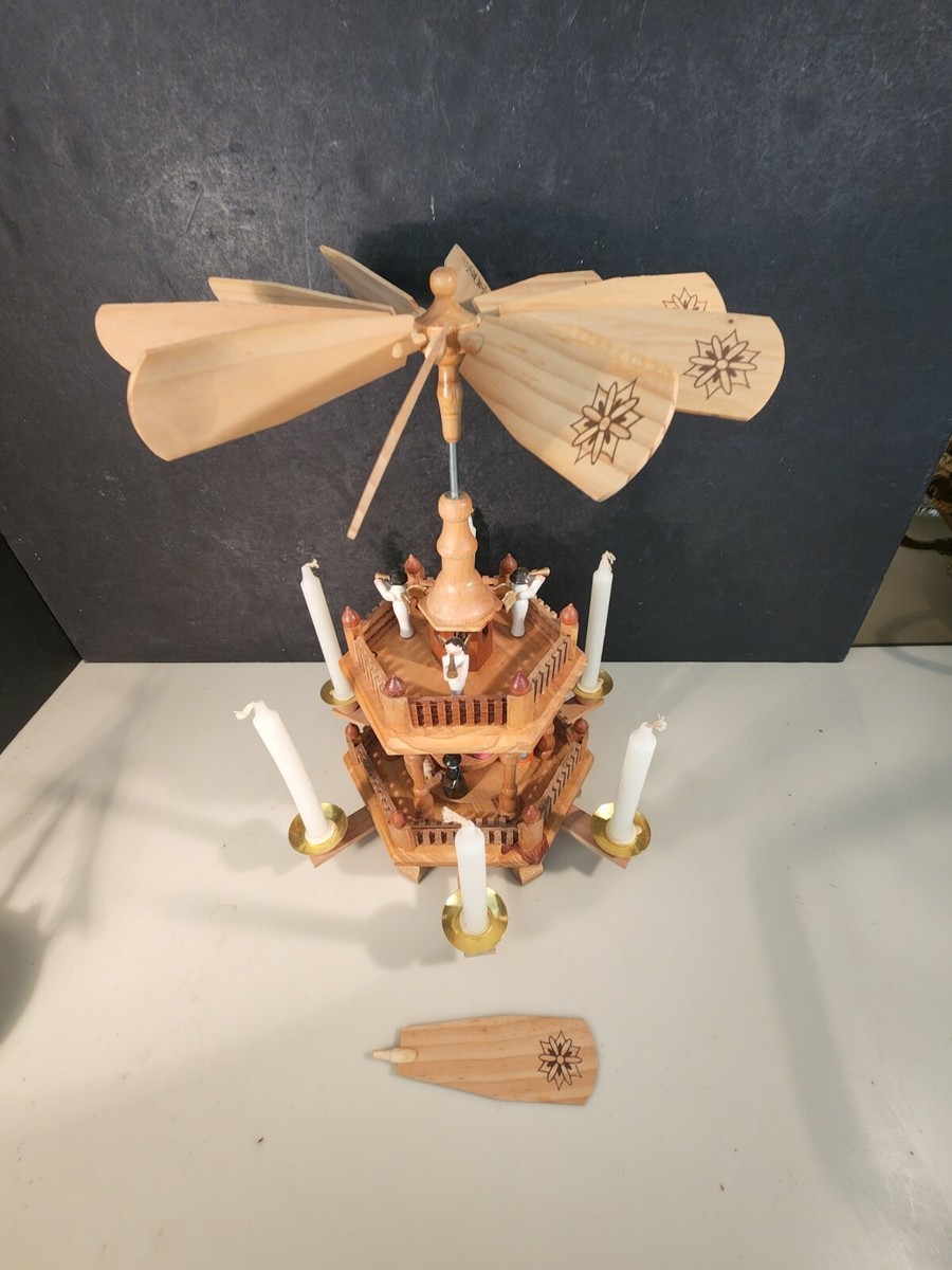 Silvestri Wooden Auto Rotating Candle Carousel Rare Vintage | eBay