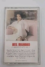 Neil Diamond: 12 Greatest Hits Vol. 2 Cassette Tape 1990 Columbia Records