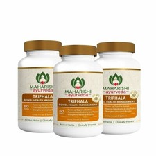 3 packs X Maharishi Ayurveda Triphala 60 Tabs FREE SHIPPING