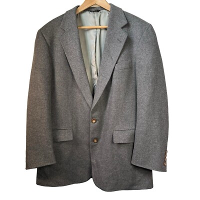 Polo University Club Gray Camel Hair Sport Coat Size 44 VTG Ralph Lauren Blazer