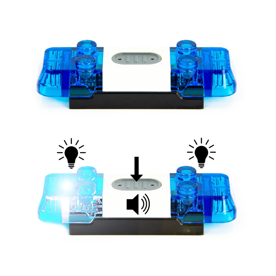 LEGO Light & Sound Sirene - Lichtstein Polizei Blaulicht Feuerwehr 6249973 60215 - Bild 2 von 4