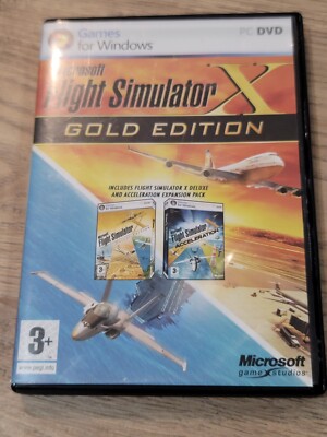 Microsoft Flight Simulator X Gold Edition PC Windows w/Acceleration Expansion