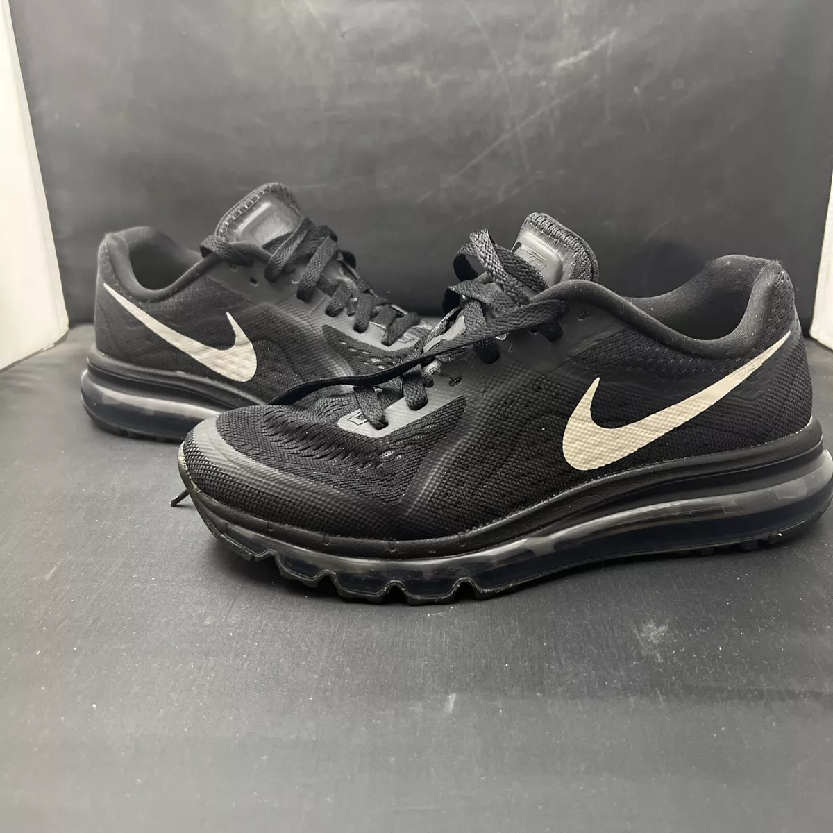 RARE Nike Air Max 2014 Triple Black 621078 007 Womens Size 7.5