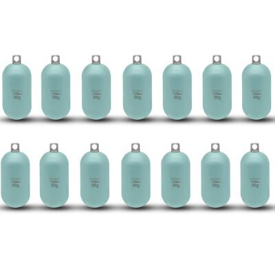 Lead Free Fishing Weights Sinkers 80g-1000g Coated Raindrop Weights Bank Sink...
