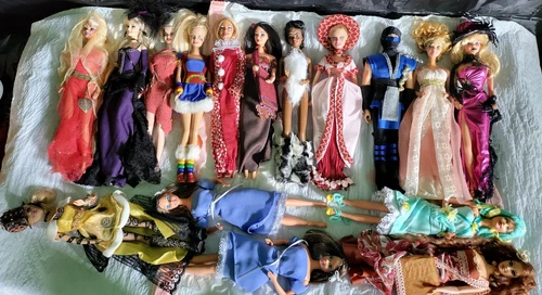 A Mix Of OOAK (One Of A Kind) Barbie Dolls And One Ken Doll.  Lot 1.