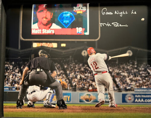 Matt Stairs signed Philadelphia Phillies 16x20 photo autographed MLB PROOF - Picture 1 of 3
