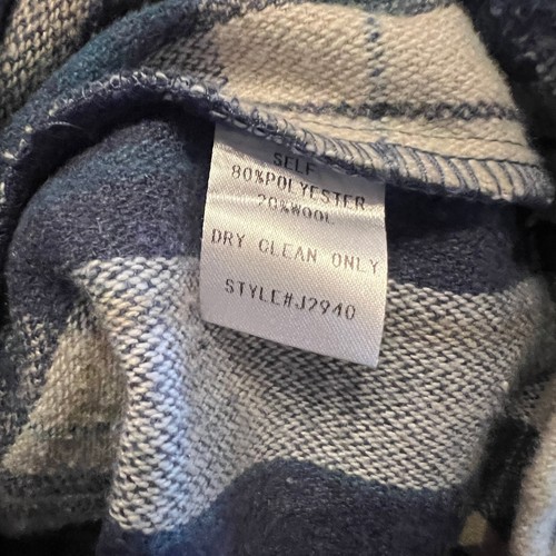 NUEVO CON ETIQUETAS 12a Tribu Chaqueta de Franela Junto a la Fuego para Mujer OS Azul Cuadros Camisa Vaquero Acogedora - Imagen 11 de 13