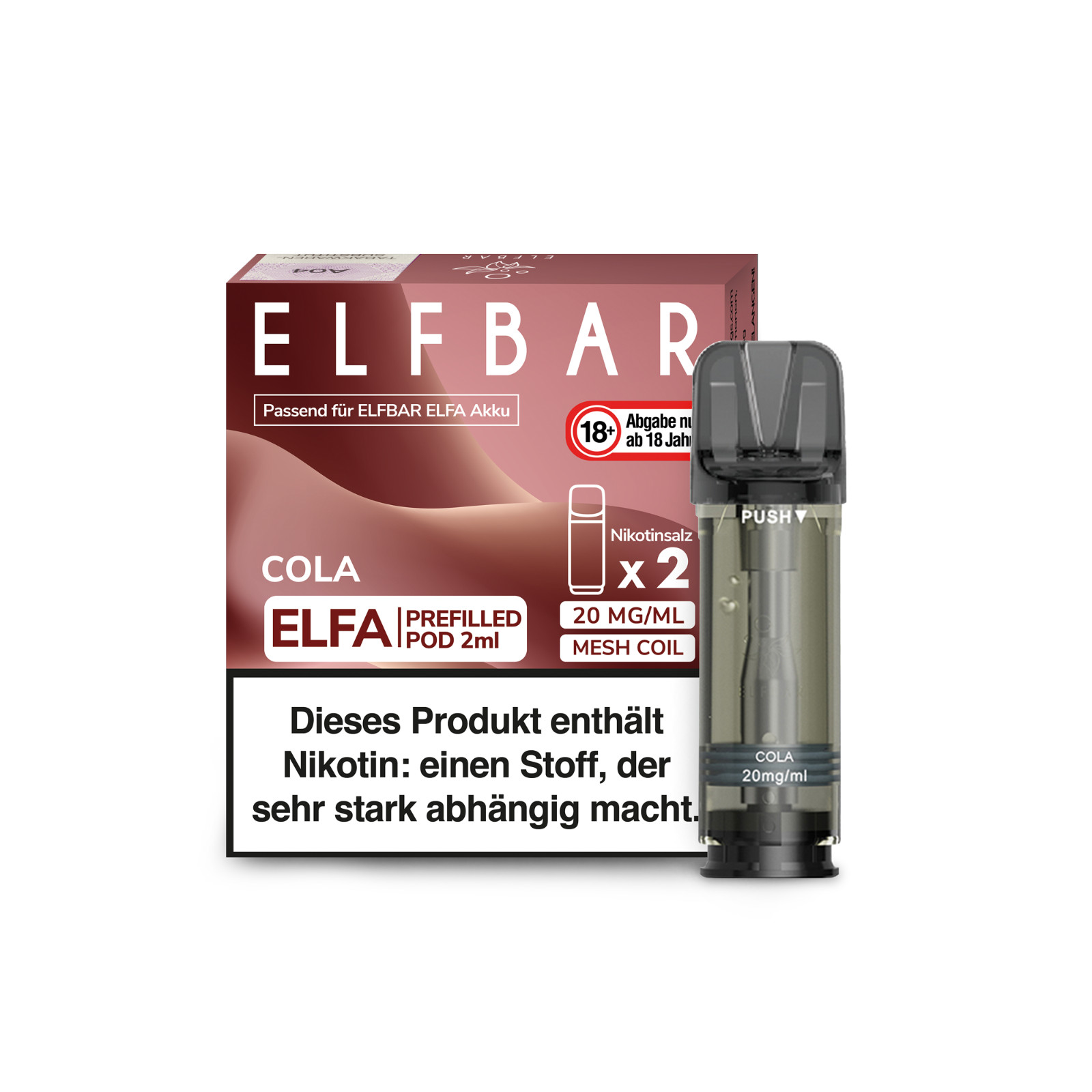 5x 2 Elfbar Elfa Pods - Alle Sorten - 20mg/ml Nikotin Original (10 Pod)