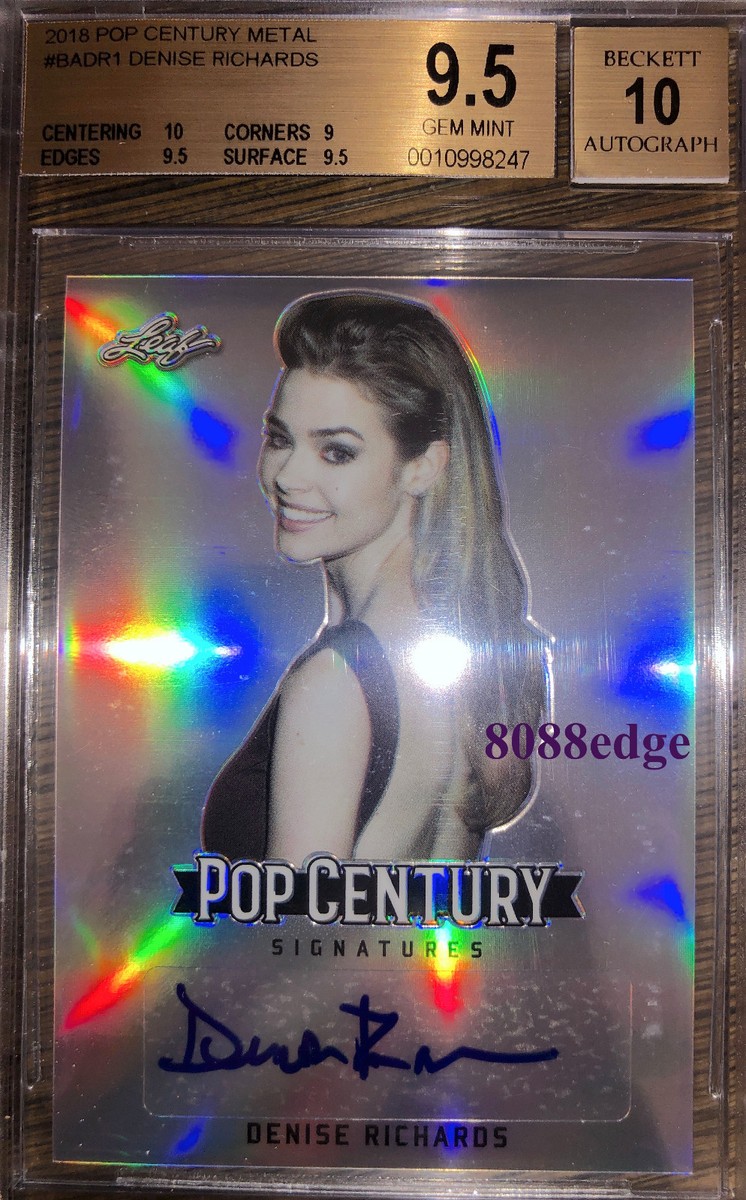 2018 POP CENTURY METAL BASE AUTO: DENISE RICHARDS -BGS 9.5 GEM