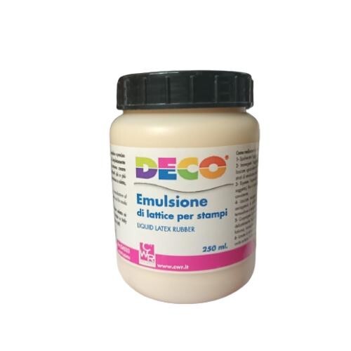 Emulsione di Lattice Per Stampi Liquid Latex Rubber Barattolo da 250 ml DECO