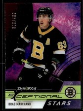 2021-22 Upper Deck Synergy Exceptional Stars Brad Marchand Boston Bruins #ES-BM
