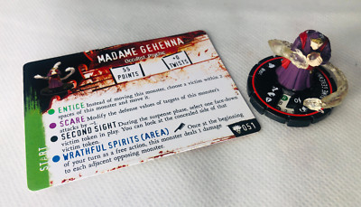 HorrorClix Madame Gehenna #051 rot Figur Modell Vintage Horror Clix