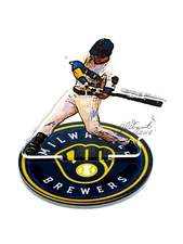 Milwaukee Brewers  ( LOT ) 2 Christian Yelich acrylic figurines-Brew Crew!