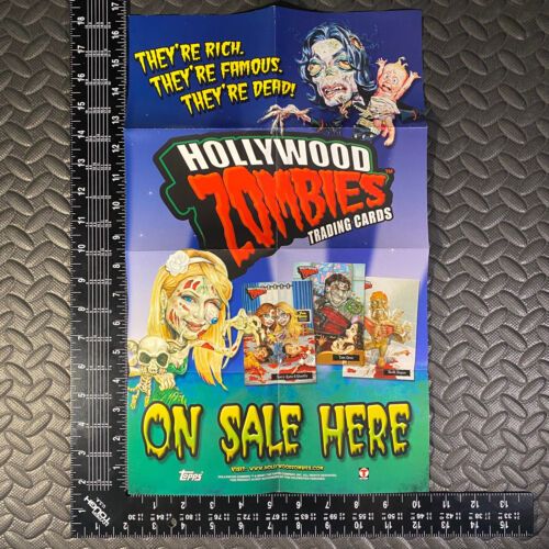 HOLLYWOOD ZOMBIES 2007 WINDOW POSTER AD SALE PROMO BOX TOPPER garbage pail kids - Afbeelding 1 van 1