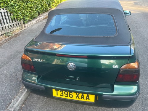 VOLKSWAGEN GOLF KARMANN 1.6 CONVERTIBLE PETROL MANUAL GREEN 2 DOOR 1999 - Picture 5 of 24