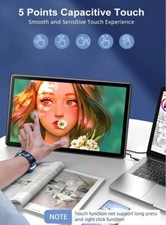 New 15.6" Touchscreen Portable Monitor 1920 1080 HDR Extend Screen Vertical