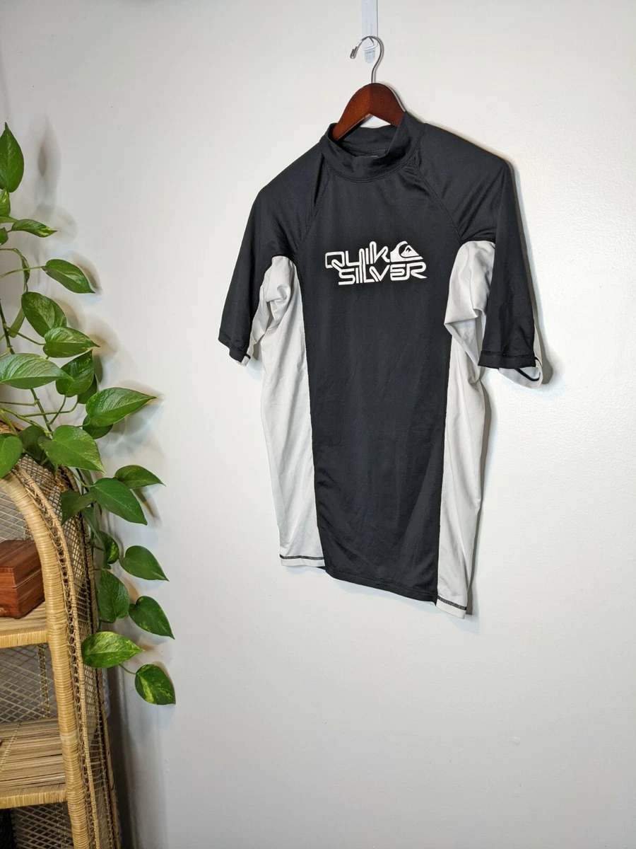 Quicksilver Men s Compression Shirt Surf Uv Tech Short Sleeve Size