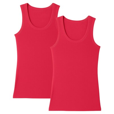 Pajama R Us Women's 2-Pack Ribbed Tank Tops Size S M L XL XXL