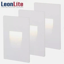 3 PCS Indoor/Outdoor LED Step Light, ETL Listed, 3000K, White SEALED BOX