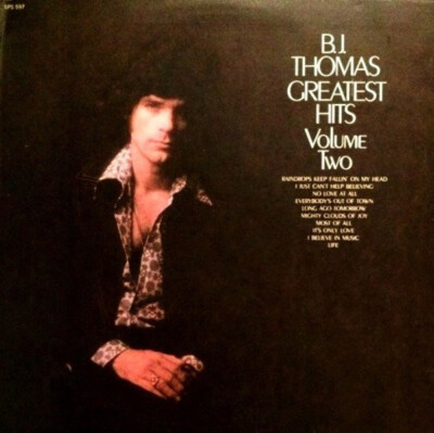 Greatest Hits Volume Two LP Record B.J. Thomas Vinyl 33 RPM