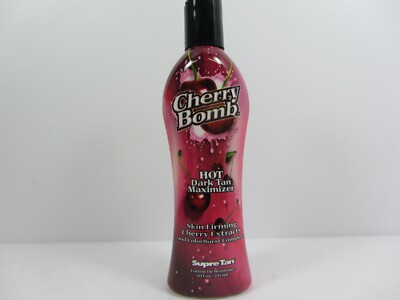 SUPRE CHERRY BOMB HOT TINGLE DARK TAN SKIN FIRMING MAXIMIZER TANNING LOTION