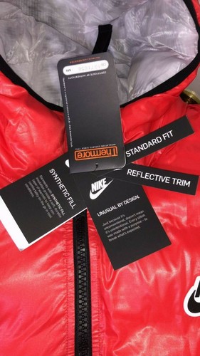 Nike NSW Synthetic-Fill Jacket CZ1508 657 Red/Black-White New Men's Size XS - Picture 8 of 9