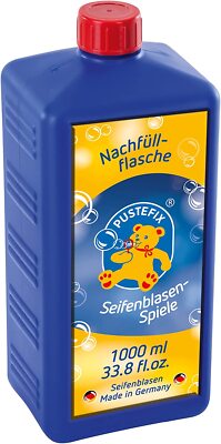 PUSTEFIX Nachfüllflasche Maxi Seifenblasenflüssigkeit Kinder Erwachsene Hochzeit