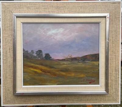 Scandinavian oil painting on canvas GUNNAR STENBERG (1919-1981)    Arte Arte