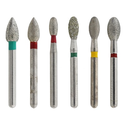 Dental Diamond Burs Football Egg Pointed 368 379 FG High Speed Bur Coarse Fine