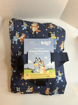 Little Sleepies Bluey Dance Mode Large Cloud Blanket Used